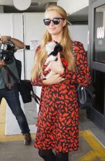 PARIS HILTON Arrives on a Flight at LAX Airport