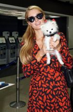 PARIS HILTON Arrives on a Flight at LAX Airport