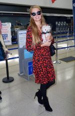 PARIS HILTON Arrives on a Flight at LAX Airport