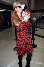 PARIS HILTON Arrives on a Flight at LAX Airport