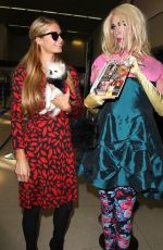 PARIS HILTON Arrives on a Flight at LAX Airport