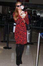 PARIS HILTON Arrives on a Flight at LAX Airport