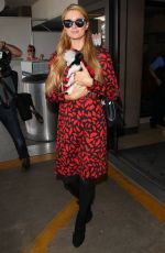 PARIS HILTON Arrives on a Flight at LAX Airport