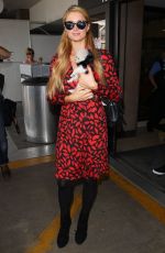 PARIS HILTON Arrives on a Flight at LAX Airport