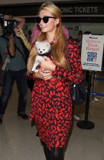 PARIS HILTON Arrives on a Flight at LAX Airport
