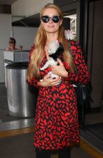 PARIS HILTON Arrives on a Flight at LAX Airport