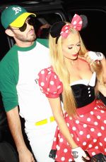 PARIS HILTON at a Halloween Party in Beverly Hills