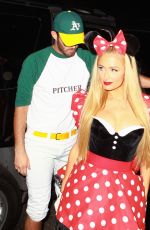 PARIS HILTON at a Halloween Party in Beverly Hills