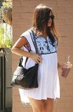Pregnant  RACHEL BILSON Shopping at Stamp Proper Foods in Los Feliz