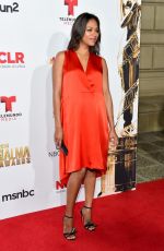 Pregnant ZOE SALDANA at 2014 NCLR Alma Awards in Pasadena