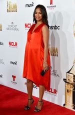 Pregnant ZOE SALDANA at 2014 NCLR Alma Awards in Pasadena