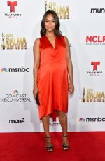 Pregnant ZOE SALDANA at 2014 NCLR Alma Awards in Pasadena