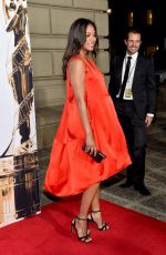 Pregnant ZOE SALDANA at 2014 NCLR Alma Awards in Pasadena
