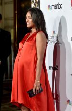Pregnant ZOE SALDANA at 2014 NCLR Alma Awards in Pasadena