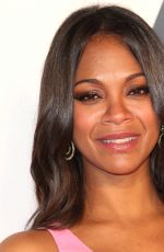 Pregnant ZOE SALDANA at Ampas Hollywood Costume Opening Party in Los Angeles
