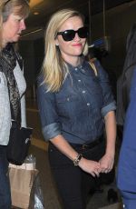 REESE WITHERSPOON Aarres on a Flight at LAX