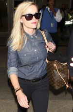 REESE WITHERSPOON Aarres on a Flight at LAX