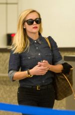 REESE WITHERSPOON Aarres on a Flight at LAX