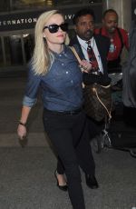 REESE WITHERSPOON Aarres on a Flight at LAX
