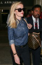 REESE WITHERSPOON Aarres on a Flight at LAX