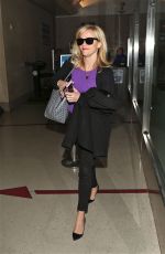 REESE WITHERSPOON Arrives at Los Angeles International Airport 3010