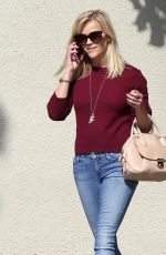 REESE WITHERSPOON in Skinny Jeans Out and About in Santa Monica 2710