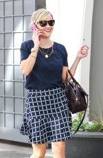 REESE WITHERSPOON in Skirt Leaves Her Office in Beverly Hills 2310