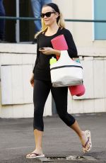 REESE WITHERSPOON in Tights Heading to Yoga Class in Brentwood