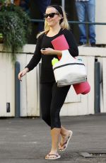 REESE WITHERSPOON in Tights Heading to Yoga Class in Brentwood