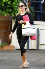 REESE WITHERSPOON in Tights Heading to Yoga Class in Brentwood