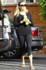 REESE WITHERSPOON in Tights Heading to Yoga Class in Brentwood