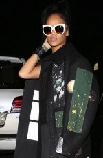 RIHANNA Arrives at Giorgio Baldi Restaurant in Santa Monica