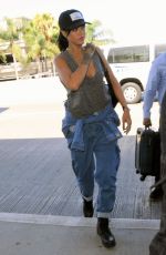 RIHANNA Arrives at LAX Airport in Los Angeles 3009