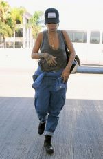 RIHANNA Arrives at LAX Airport in Los Angeles 3009