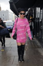 RITA ORA in Mickey Ears Out and About in London
