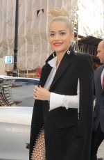 RITA ORA Leaves Her Home in London