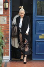 RITA ORA Leaves Her Home in London