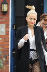 RITA ORA Leaves Her Home in London