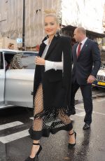 RITA ORA Leaves Her Home in London