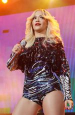 RITA ORA Performs at a Concert in Moscow