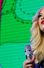 RITA ORA Performs at a Concert in Moscow