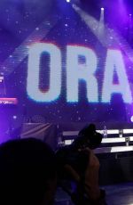 RITA ORA Performs at a Concert in Moscow