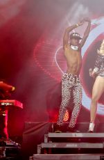 RITA ORA Performs at a Concert in Moscow