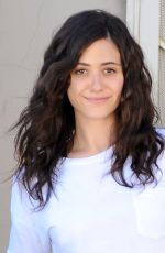 RMMY ROSSUM Leaves a Nail Salon in Beverly Hills