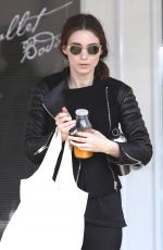 ROONEY MARA Leaves a Ballet Class in West Hollywood