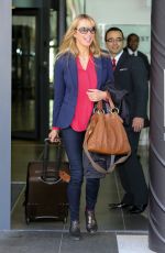 SARA COX Leaves BBC Breakfast Studio in Salford