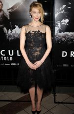 SARAH GADON at Dracula Untold Photocall in New York