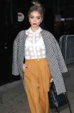 SARAH HYLAND Arrives at Good Morning America in New York