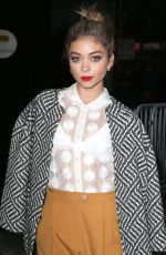 SARAH HYLAND Arrives at Good Morning America in New York