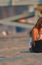 SARAH HYLAND at a Beach in Los Angeles